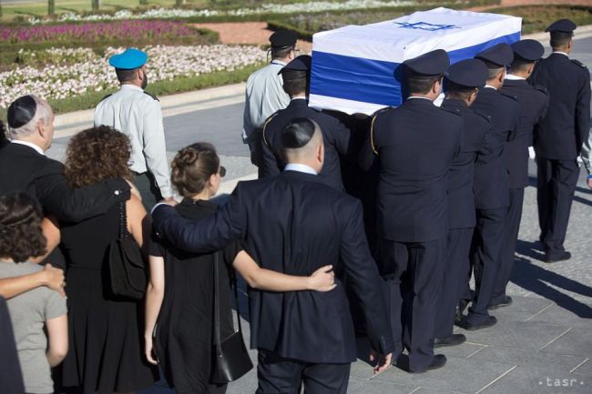 OBRAZOM: Lídri vyzdvihli na pohrebe Peresovu víziu o mieri pre Izrael