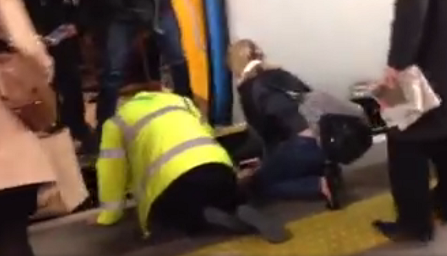 Video: Pes sa pošmykol a spadol pod súpravu metra