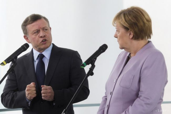 Merkelovú pochválil jordánsky kráľ, páči sa mu jej prístup k migrantom