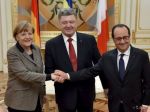 Hollande vyzval riešiť konflikt v Donbase, Porošenko chce bezpečie