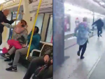 Video: Odvážna žena sa rozbehla za útočníkom v metre