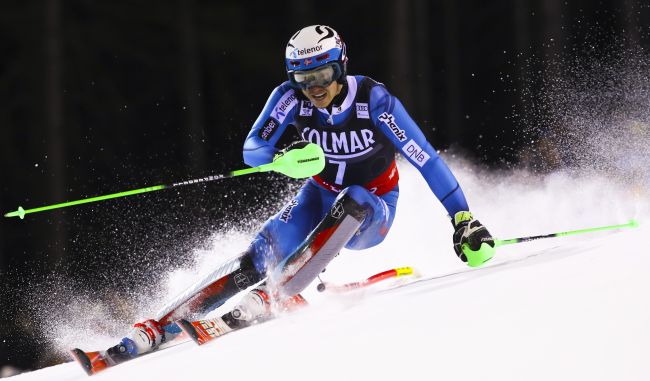 Video: Kristoffersen vyhral slalom v Madonne, Slováci nepostúpili do 2. kola