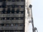 Video: Horiaca výšková budova v Teheráne sa zrútila, zahynulo najmenej 30 hasičov