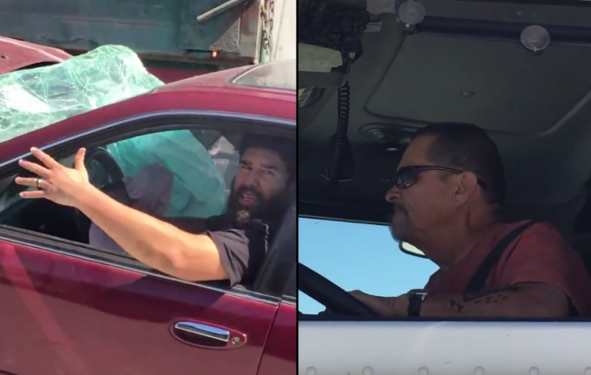 Video: Tomuto vodičovi nemohol pomôcť nikto. Jeho osud mal v rukách kamionista