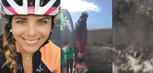 Video: Bungee jumping mladej ženy dopadol katastrofálne