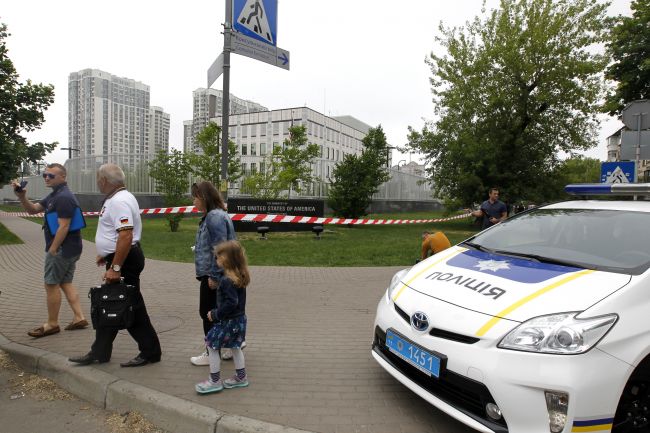 Nočný incident v areáli ambasády USA v Kyjeve vyšetrujú ako výtržníctvo