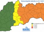 SHMÚ vydal výstrahu druhého stupňa, dážď potrápi stred a východ Slovenska