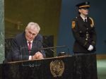 Zeman v OSN: Máme nový typ civilizácie