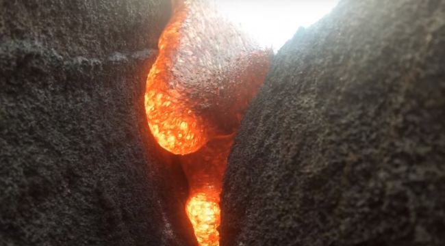 Video: Kameru zhltla láva:Takto by vyzeral váš posledný pohľad, keby ste vpadli do vulkánu