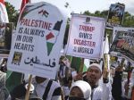 Tisícky Indonézanov demonštrovali proti uznaniu Jeruzalema