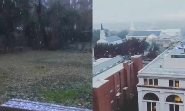 Video: Floriďania dostali nečakaný novoročný darček, nasnežilo tam prvý raz od roku 1989