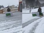 Video: Muž zabáva internet inovatívnou metódou odhŕňania snehu