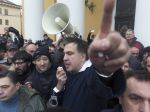 Saakašvili viedol demonštráciu proti ukrajinskému prezidentovi Porošenkovi