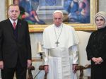 Turecký prezident Erdogan mal audienciu u pápeža Františka vo Vatikáne