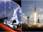 Najsilnejšia nosná raketa sveta odštartovala na svoj prvý let. Do vesmíru vyniesla auto