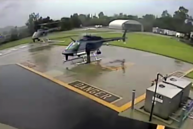 Video: Kolízia rotorov zničila policajné vrtuľníky