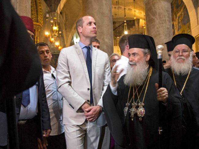 Princ William si pozrel Staré mesto v Jeruzaleme a navštívil hrob prababky