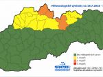 SHMÚ: Na severe hrozí zvýšené riziko povodní z intenzívneho dažďa