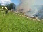 Foto: Hasiči bojujú s požiarom pri Liptovskom Mikuláši