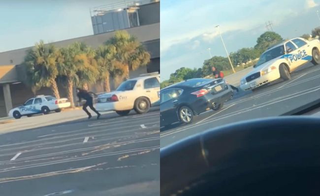 Video: Policajti chytali bežiaceho muža na autách. Sledujte tú spúšť, čo po nich ostala!