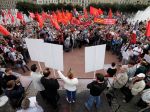 Proti dôchodkovej reforme v Rusku opäť protestovali tisícky ľudí
