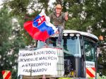 Farmári nielen zo Zemplína absolvovali protestnú jazdu