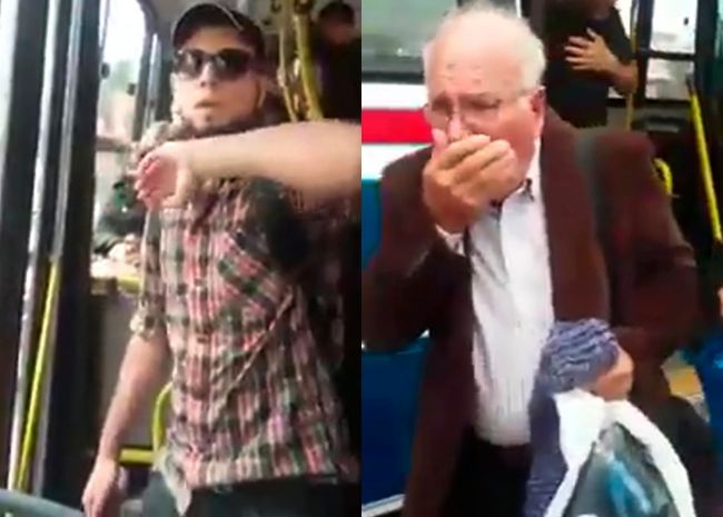 Video: Muž nastriekal v autobuse kaser. Od cestujúcich dostal, čo si zaslúžil