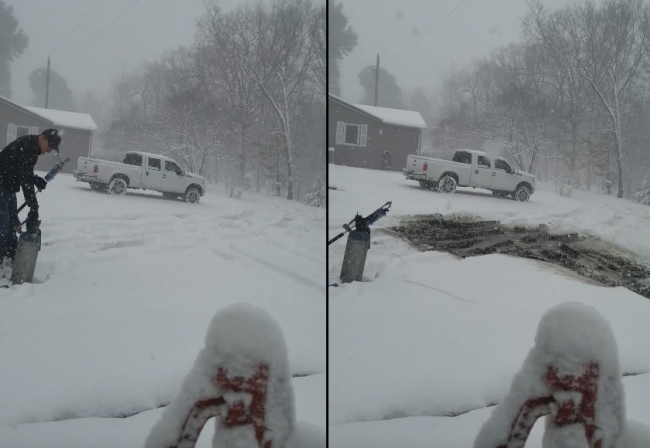 Video: Muž našiel spôsob, ako sa zbaviť snehu bez odhadzovania