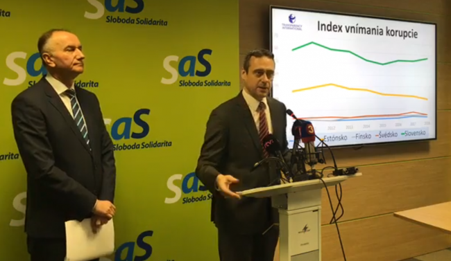 SaS: Slovensko nedobieha rozvinuté štáty, potrebuje reformy