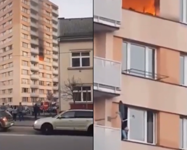 Video: V bytovke v Ružomberku vypukol požiar. Táto obyvateľka prekvapila celé Slovensko