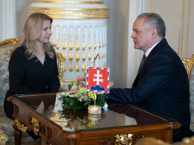 Prezident Andrej Kiska prijal vo svojom úrade nastávajúcu hlavu štátu Zuzanu Čaputovú