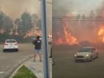 Video: Okoloidúci sa prišli pozrieť na požiar. Rýchlo zistili, že spravili chybu