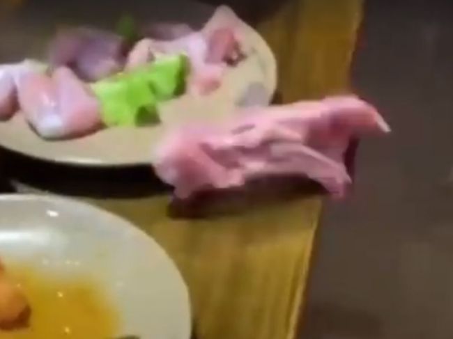 Video: Šok v reštaurácii: Z taniera začalo liezť surové kura