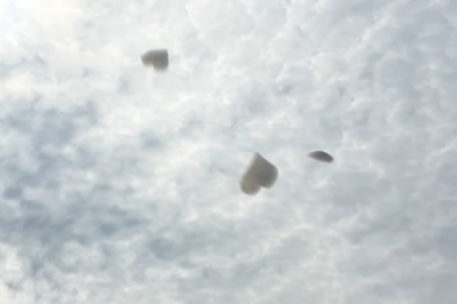 Video: Vo vzduchu lietali nevídané obláčiky. Umelec prezradil, ako ich vytvoril