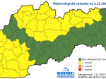 SHMÚ: Na veľkej časti Slovenska zrána nasneží, meteorológovia vydali výstrahy