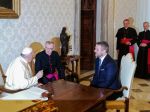 Pápež František prijal premiéra Petra Pellegriniho