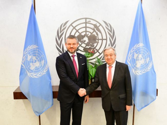 Pellegriniho prijal generálny tajomník OSN, diskutovali aj o ochrane klímy