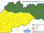 SHMÚ vydal výstrahu najmä pre západné a stredné Slovensko