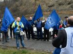 Vodiči kamiónov z košickej prepravnej firmy protestovali proti zníženiu miezd