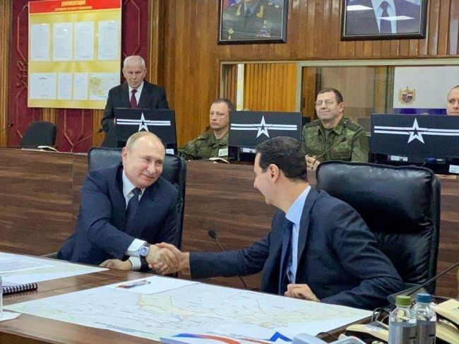 Putin sa v Sýrii stretol s Asadom