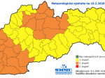 SHMÚ varuje v pondelok pred výraznou zmenou počasia