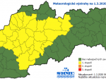 Od nedele poobedia hrozí na mnohých miestach Slovenska dážď