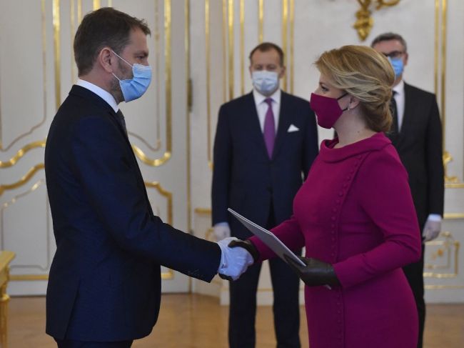 Prezidentka Zuzana Čaputová vymenovala vládu Igora Matoviča