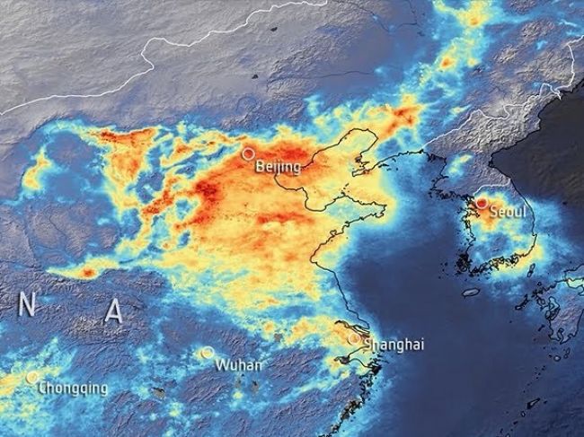 Video:Takto ovplyvnila karanténa znečistenie vzduchu v Číne,potom sa však situácia zmenila