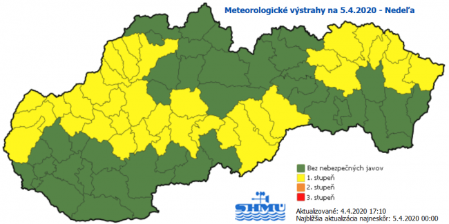 Počas noci budú vo veľkej časti Slovenska nízke teploty