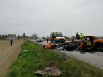 Tragická nehoda: Vodič osobného auta neprežil zrážku s dodávkou  