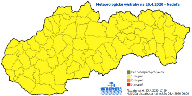 SHMÚ: V noci bude v časti Slovenska mrznúť a objaviť sa môžu aj prízemné mrazy