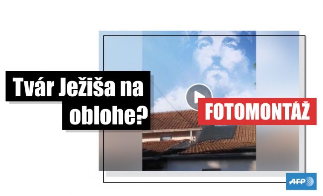 HOAX: Video s "Ježišom na oblohe" je v fotomontáž prebratá z TikToku