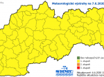 SHMÚ: Na celom Slovensku hrozia v nedeľu búrky s krúpami