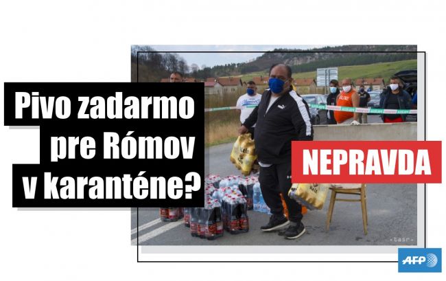 Hoax: Rómom v karanténe nedistribuovali pivo, ani zaň neplatil štát